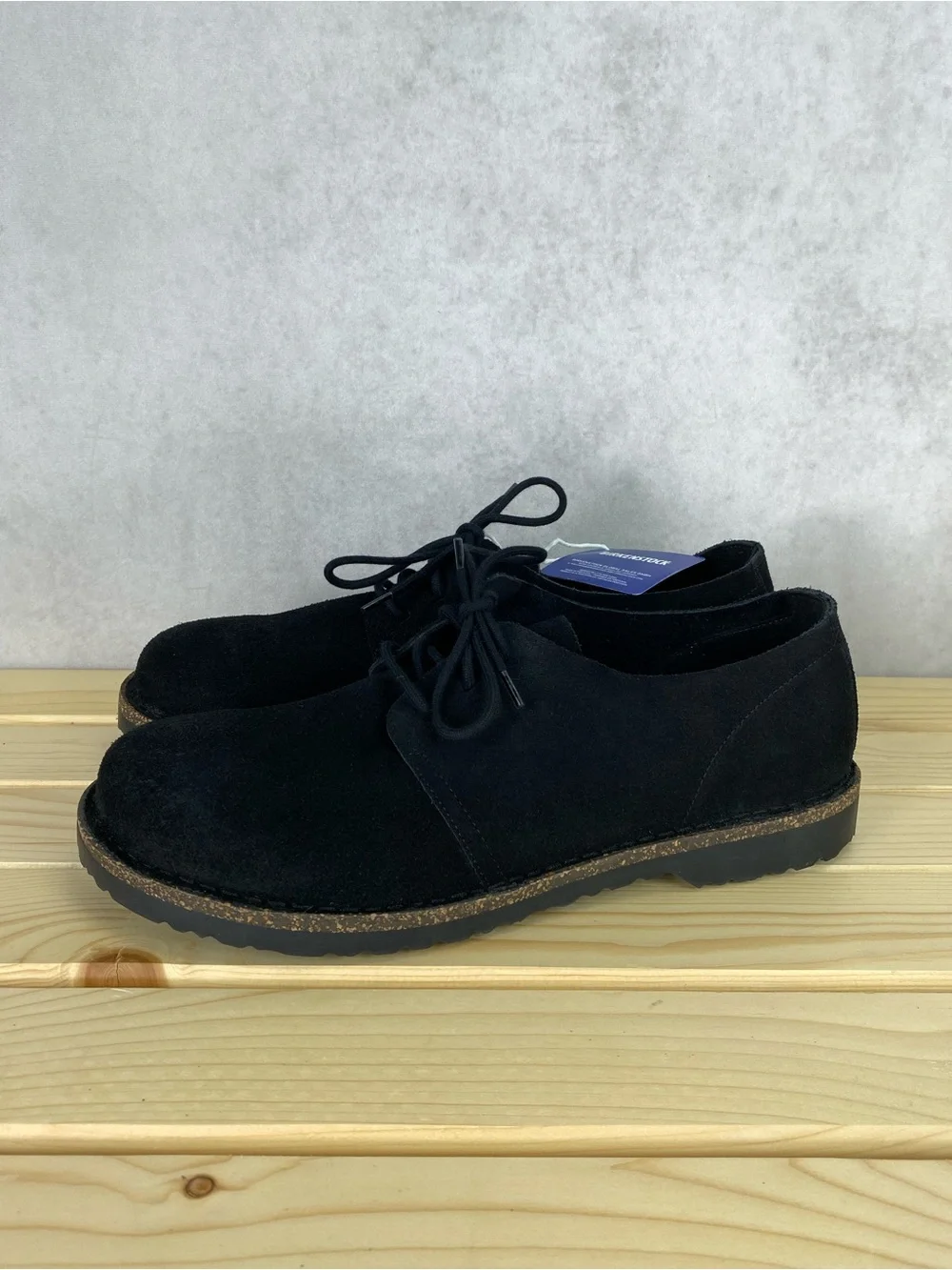 Birkenstock Uppsala Low Suede Leather Black Casual Comfot Oxfords Shoes 45 EUR